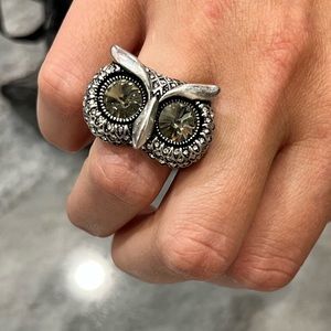 Owl Fossil Ring